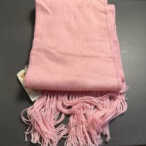 Peruvian Link Alpaca Collection Scarf Pink Wool Unisex Fringed Wrap Peru UC
